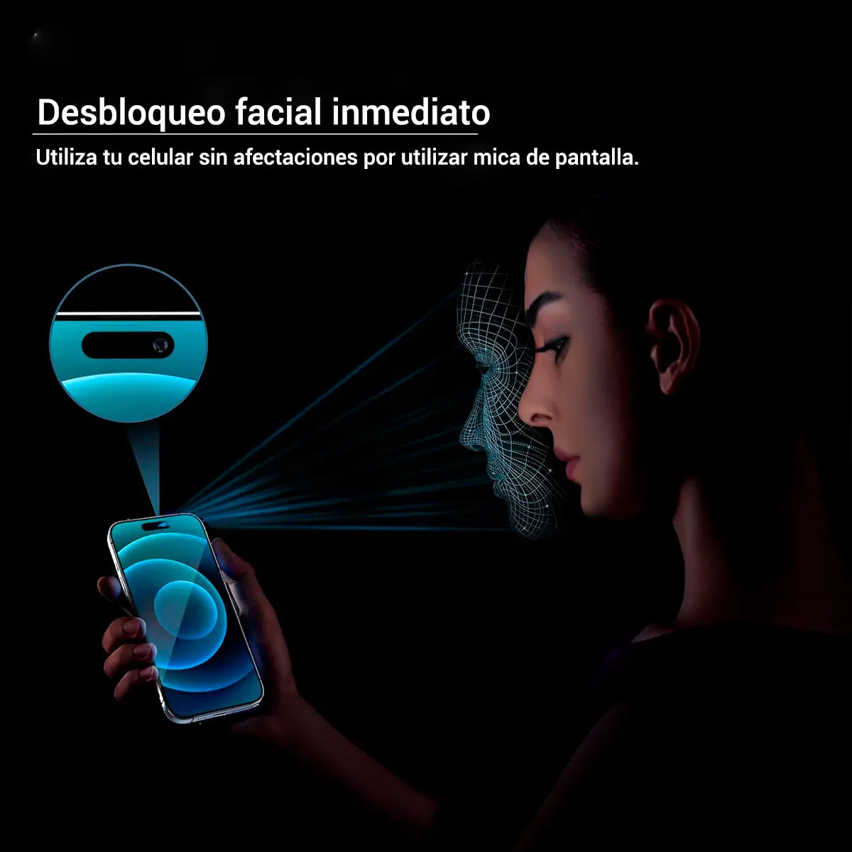 Mica de cristal templado premium para iPhone 15 Pro