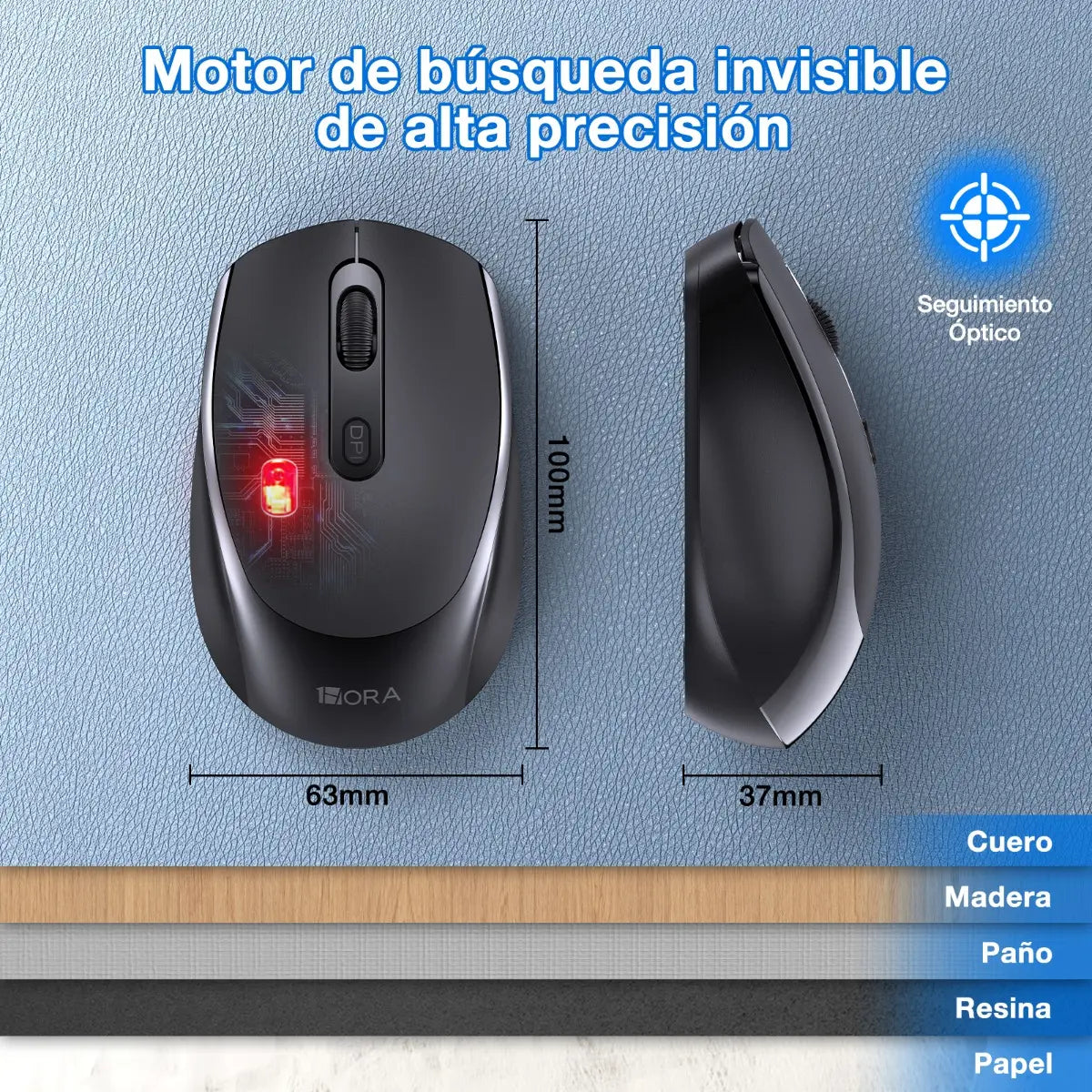 Ratón Inalámbrico Wireless Mouse Silencioso Portátil 2.4g 3 Dpi