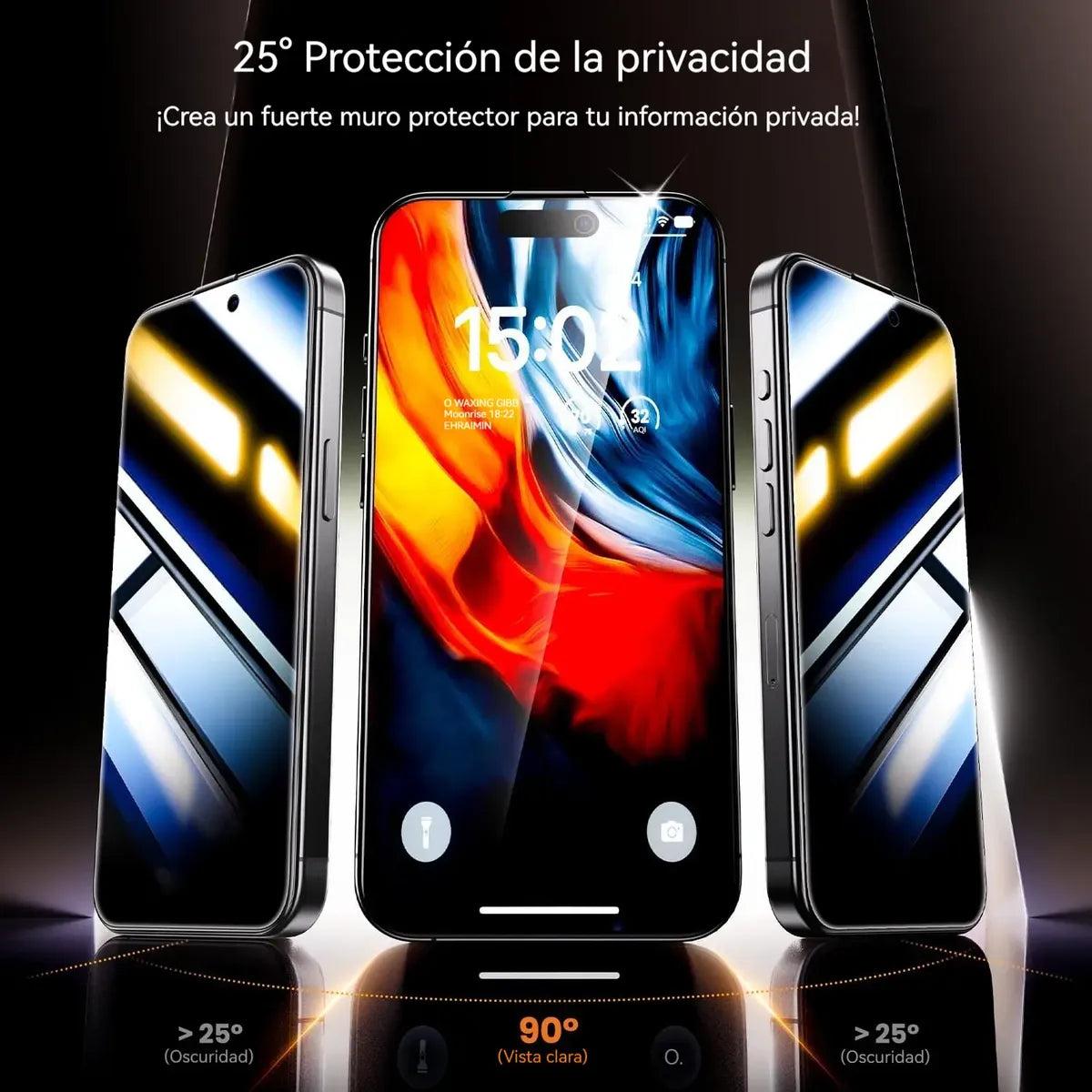 Mica Privacidad Cristal Templado Moto G15