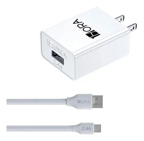 1Hora GAR124 cargador blanco V8 de 127/220V de carga rápida