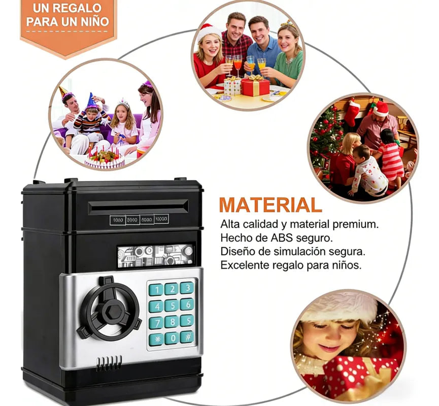Alancía electrónica para niños/niñas caja fuerte negra