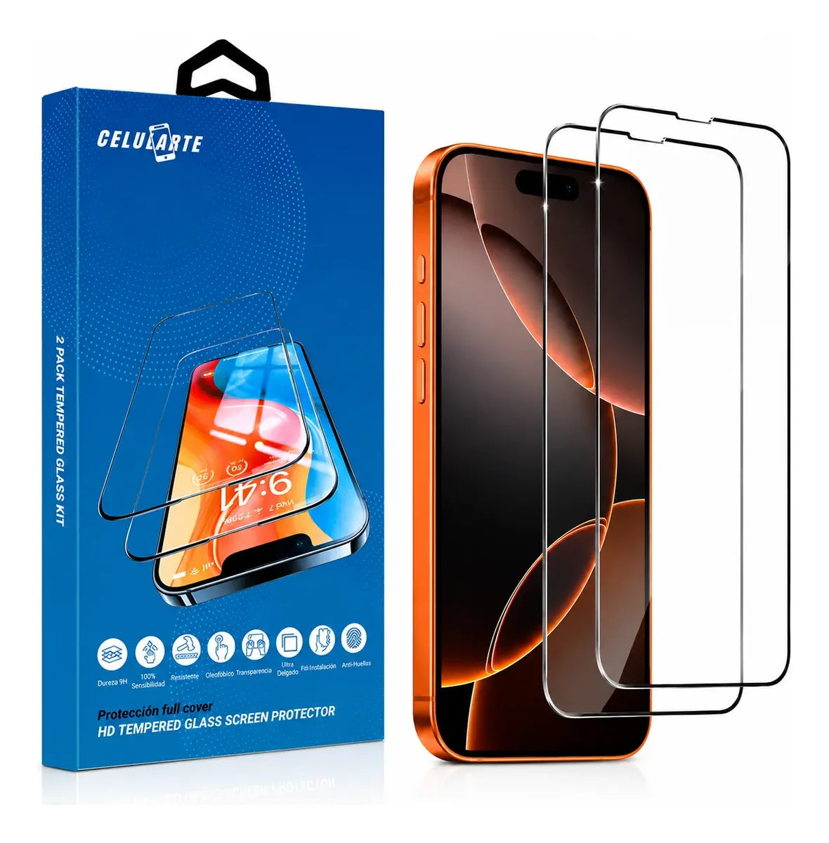 Mica de cristal templado premium para iPhone 16