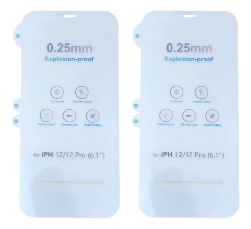 Mica Hidrogel Para iPhone Hydrogel Pantalla 2 Piezas iPhone 16 Pro