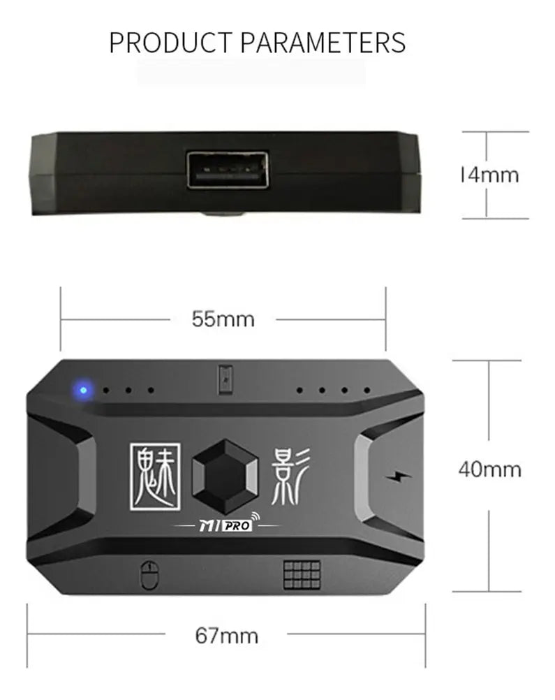 Adaptador de teclado y mouse Pro M1 Consolas