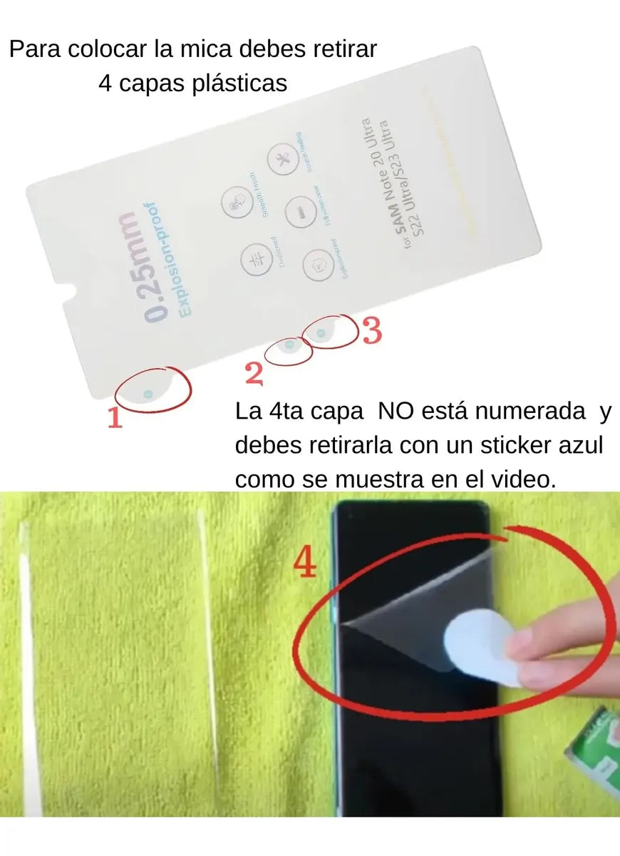 Mica Hidrogel Para iPhone Hydrogel Pantalla 2 Piezas iPhone 16 Pro