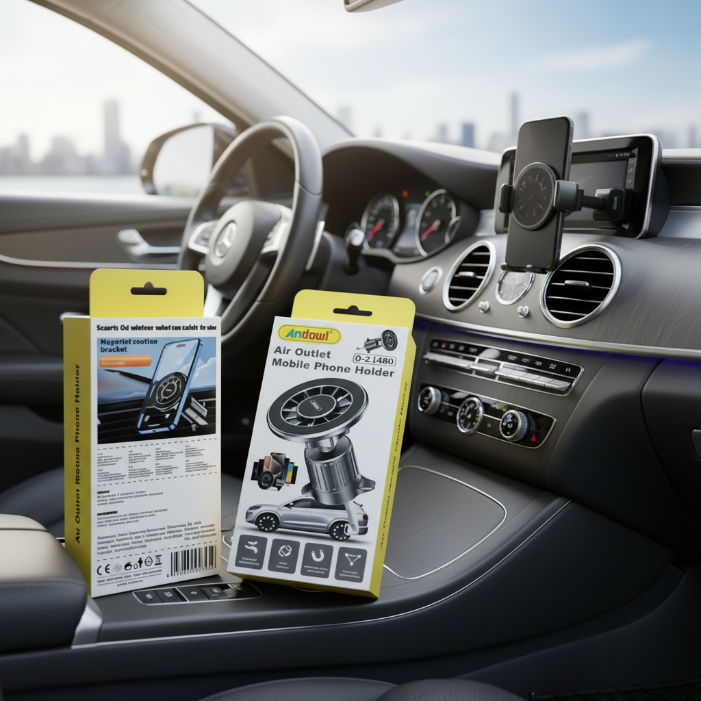 Soporte magnético para celular en el auto para montaje en la salida del aire