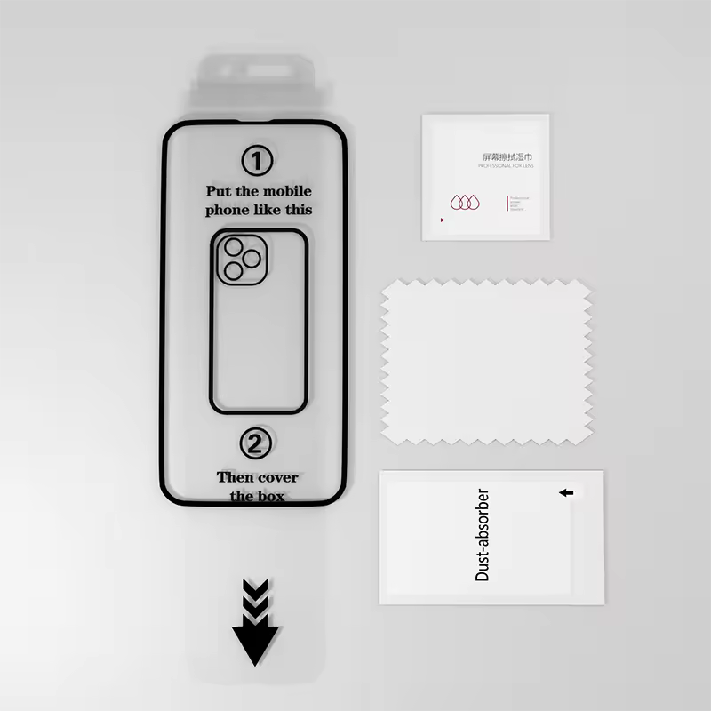Protectores de vidrio templado para iPhone con privacidad antiespía con kit de instalación