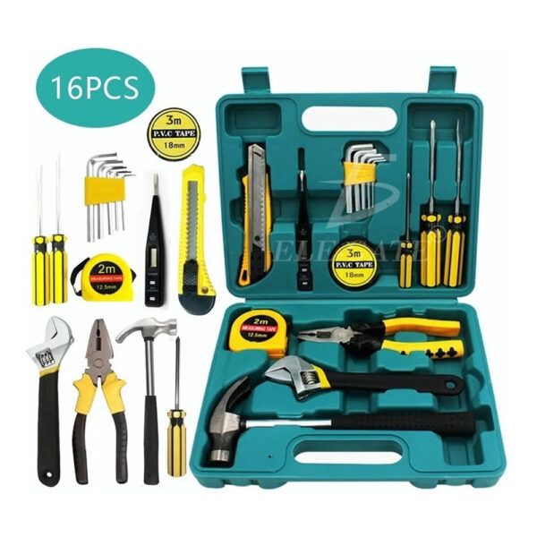 Juego de Herramientas Domésticas Multifuncionales - Kit Completo de Reparación y Bricolaje