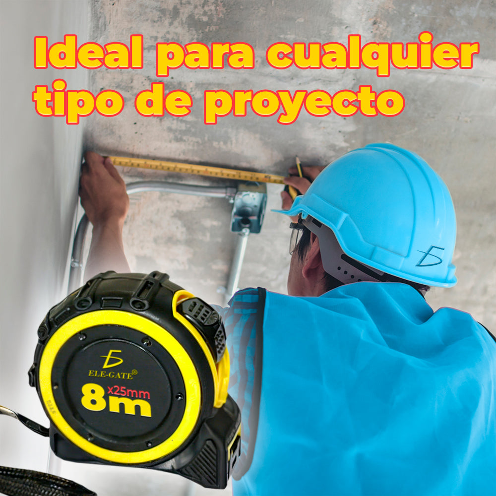 Cinta Métrica Magnética 8M con Escala Doble Cara con Gancho True Zero
