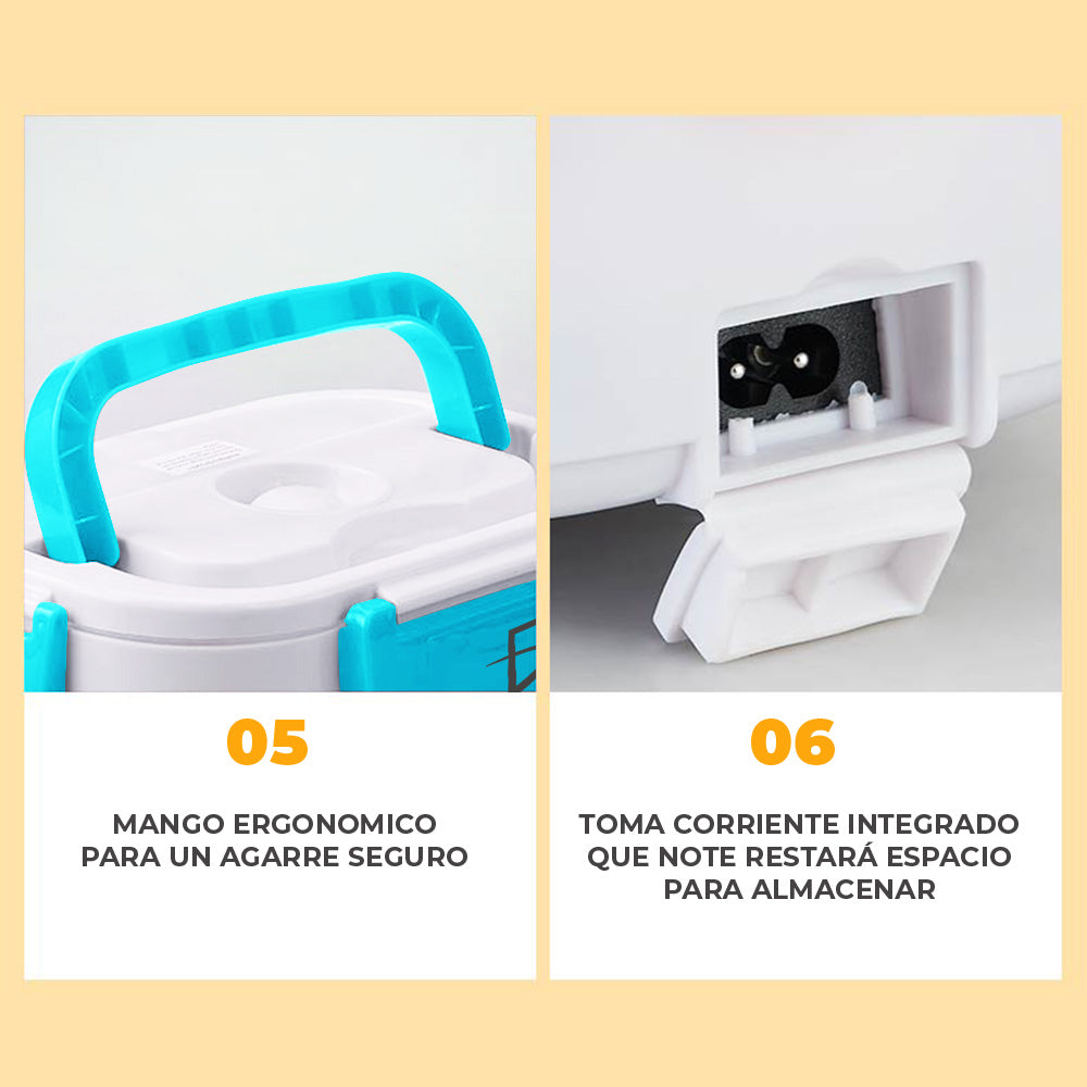 Lonchera eléctrica portátil para calentar alimentos