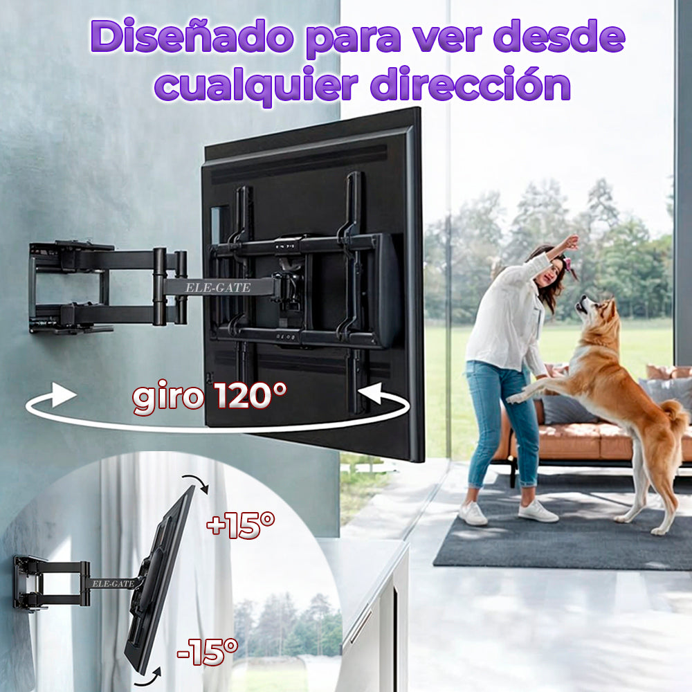 Soporte para TV de 35 a 75 Pulgadas Doble Brazo Extensible