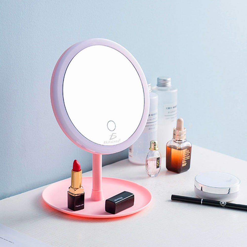 Anillo de luz LED 17,5 cm espejo de maquillaje Tiktok portátil