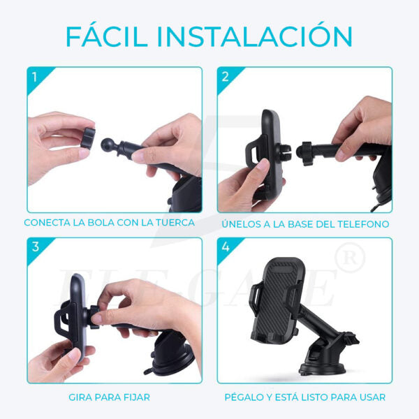 Soporte Celular Giratorio con Ventosa