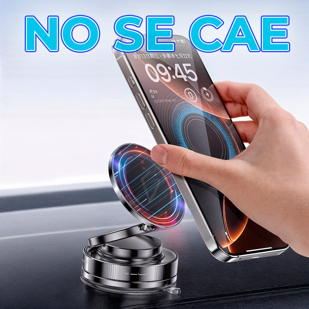 Soporte Magnético para Celular con Succión al Vacío y Rotación 360°