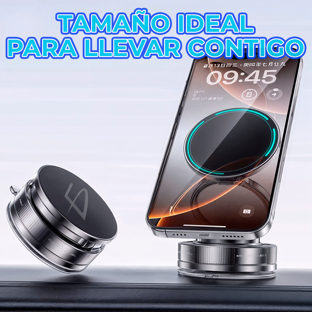 Soporte Magnético para Celular con Succión al Vacío y Rotación 360°