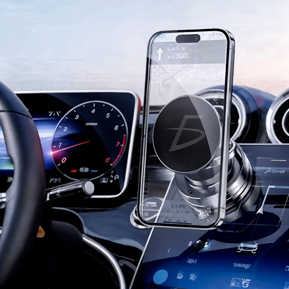 Soporte Magnético para Celular con Succión al Vacío y Rotación 360°
