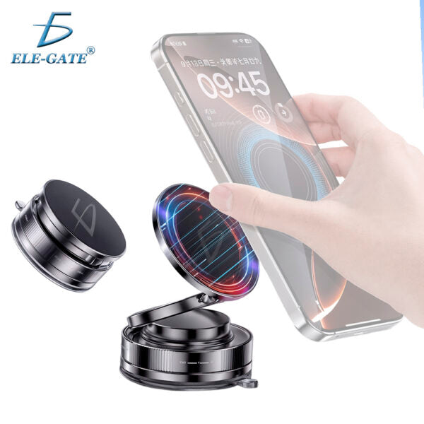 Soporte Magnético para Celular con Succión al Vacío y Rotación 360°