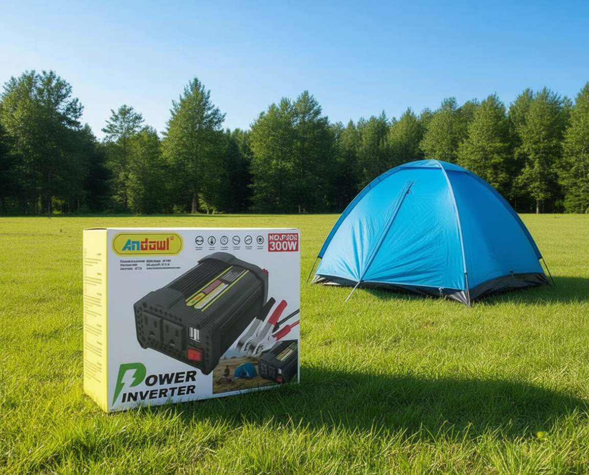Inversor de Corriente Monofásico de 300W, 50/60 Hz, para Uso Automotriz
