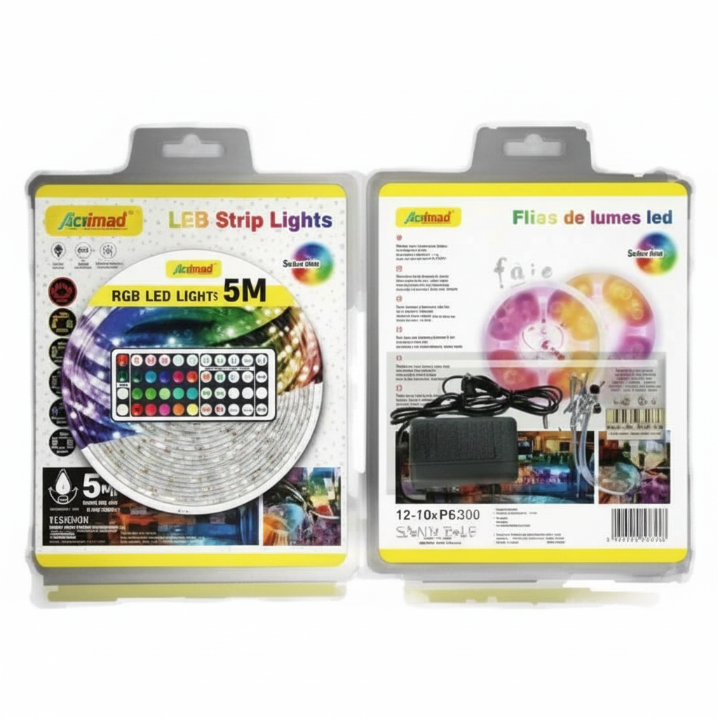 Luces LED RGB 5M contra agua IP67