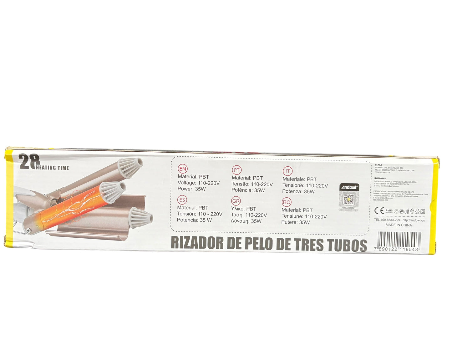 Rizador de Pelo de 3 Tubos