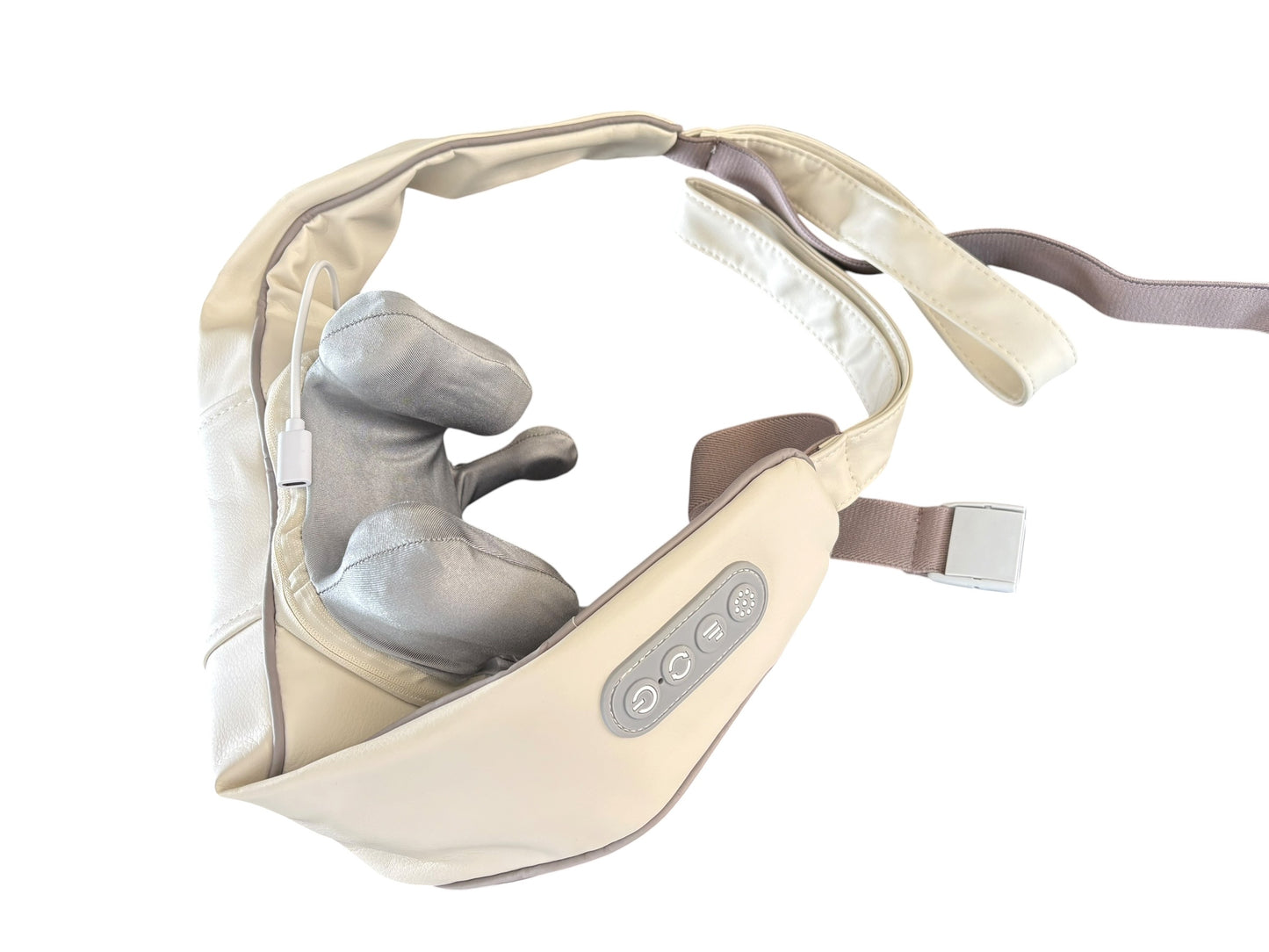 Masajeador De Cuello, Hombros, Cintura, Piernas, Masajeador Relajante: Cojín De Masaje Eléctrico Recargable – Amasamiento En 3D Con Calor – Alivio Perfecto En Casa, Oficina, Viajes