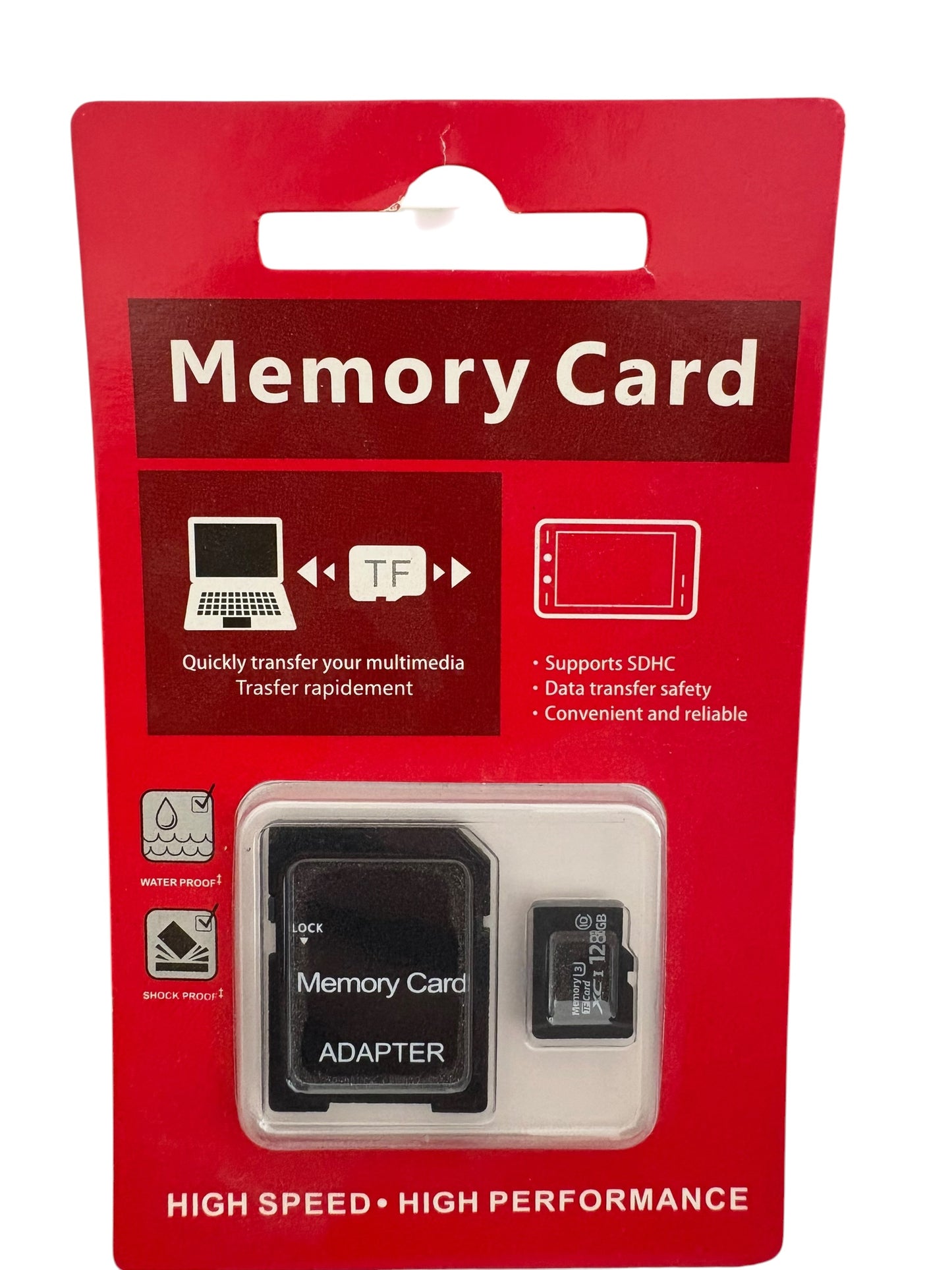 Tarjeta de memoria de cámara, grabadora, camara de seguridad SD 256GB, 128GB & 64 GB
