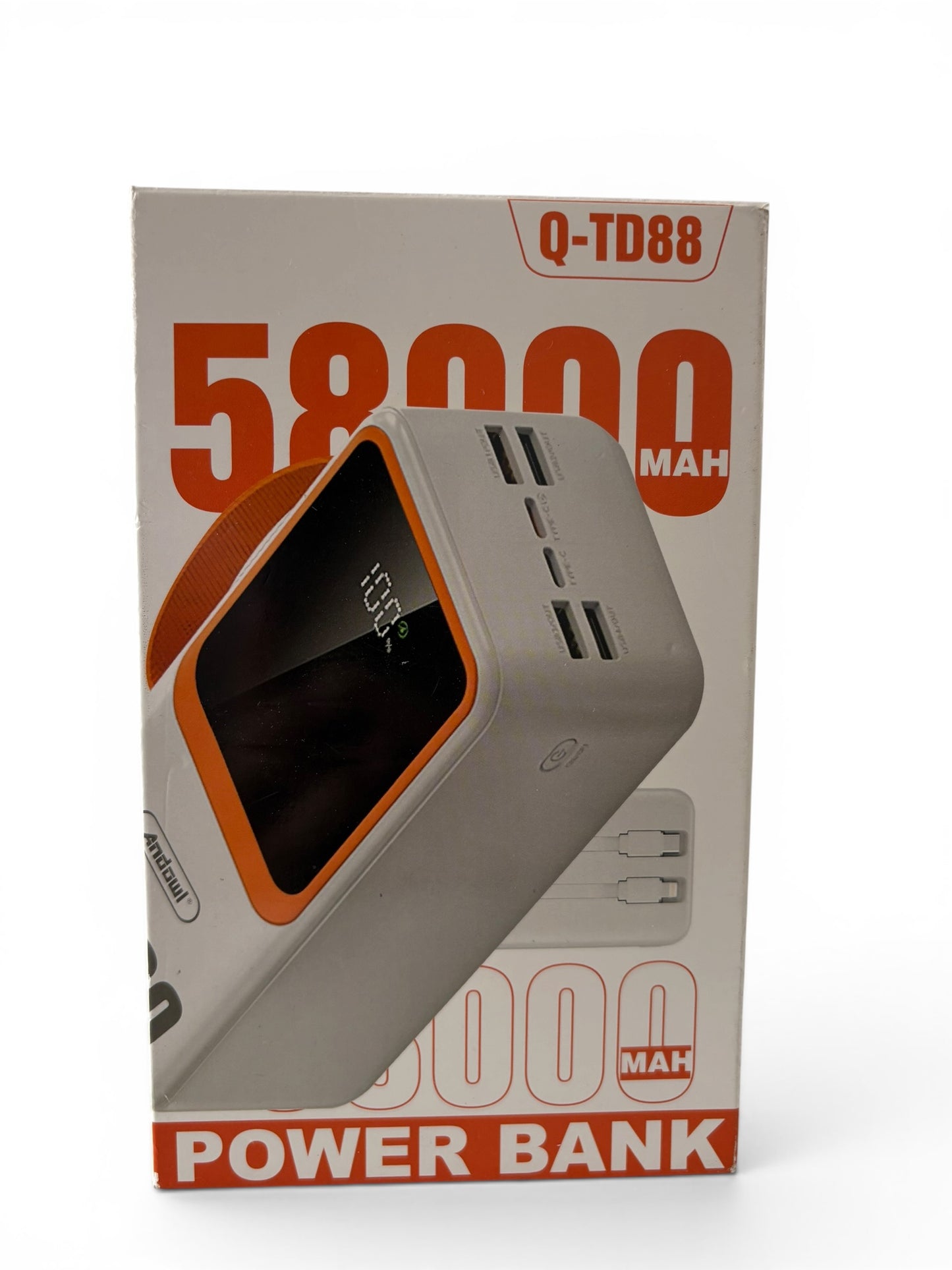 Banco de energia 58000 mah