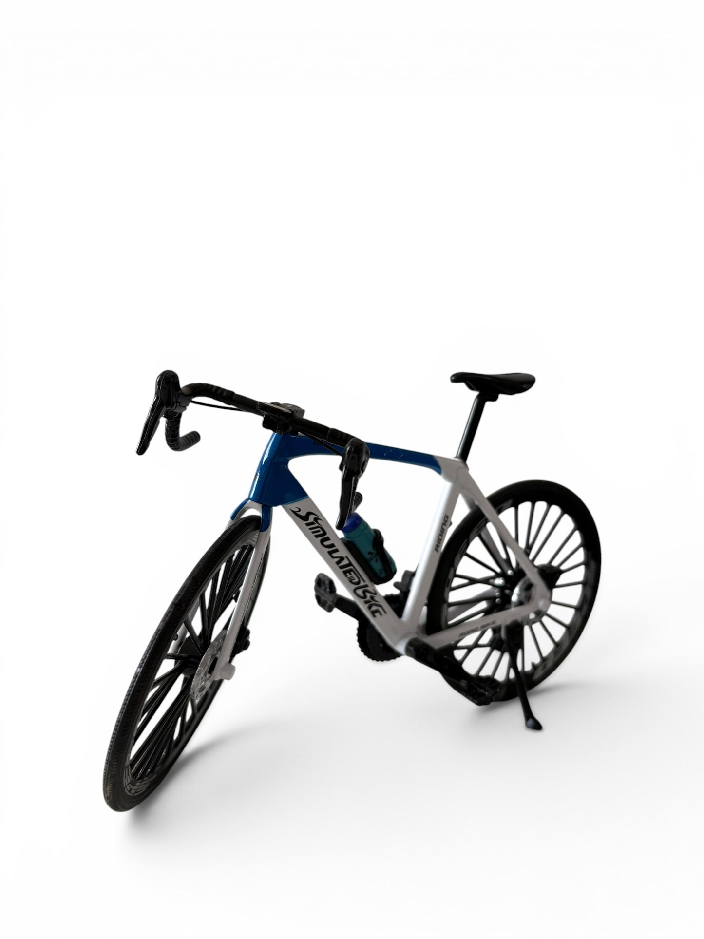 Bicicleta minuatura de ruta Azul y Blanco