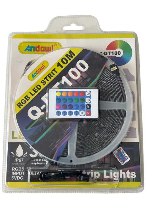 Tira de luces RGB 10M USB impermeable IP67