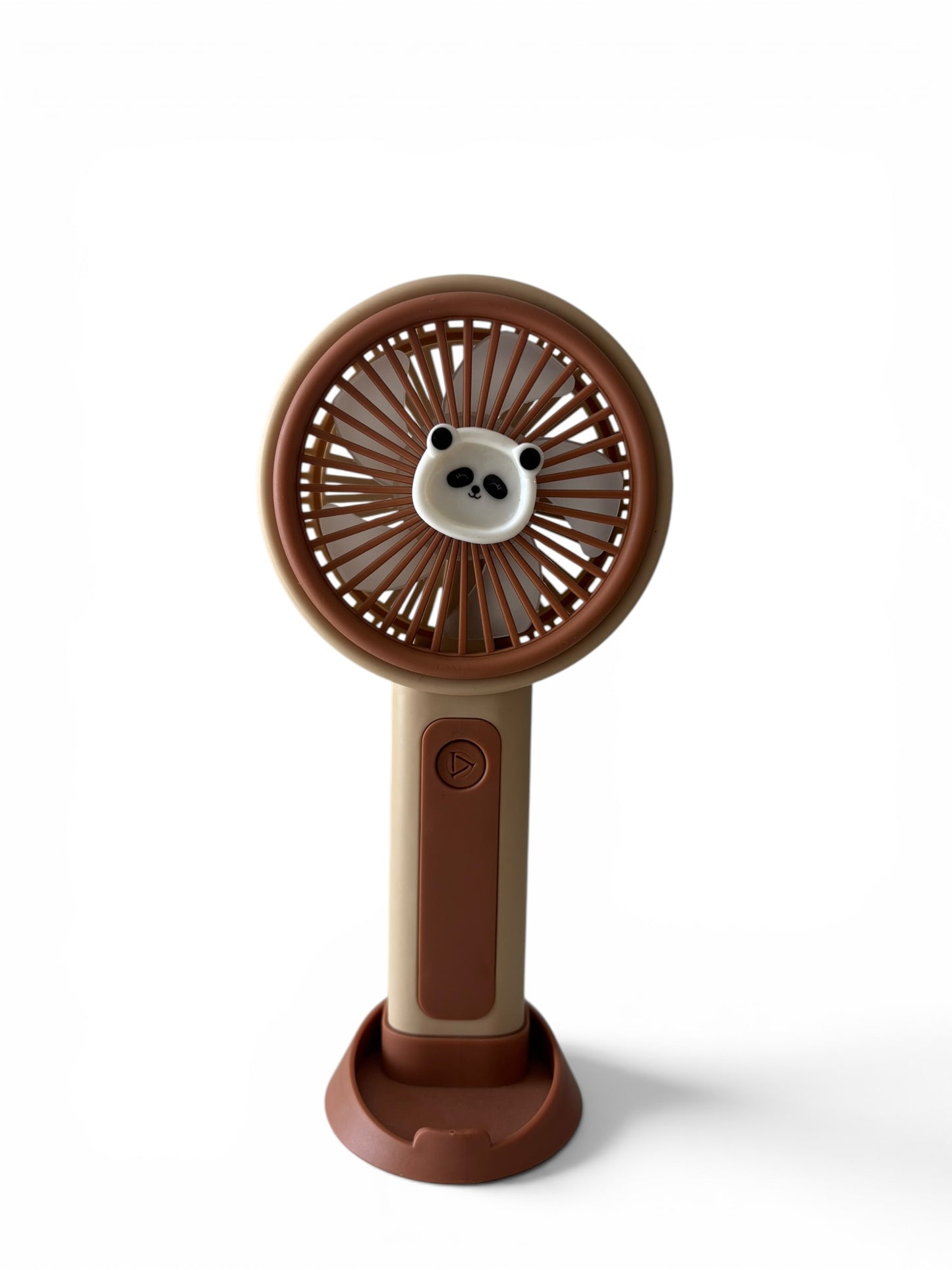 Ventilador recargable USB marrón