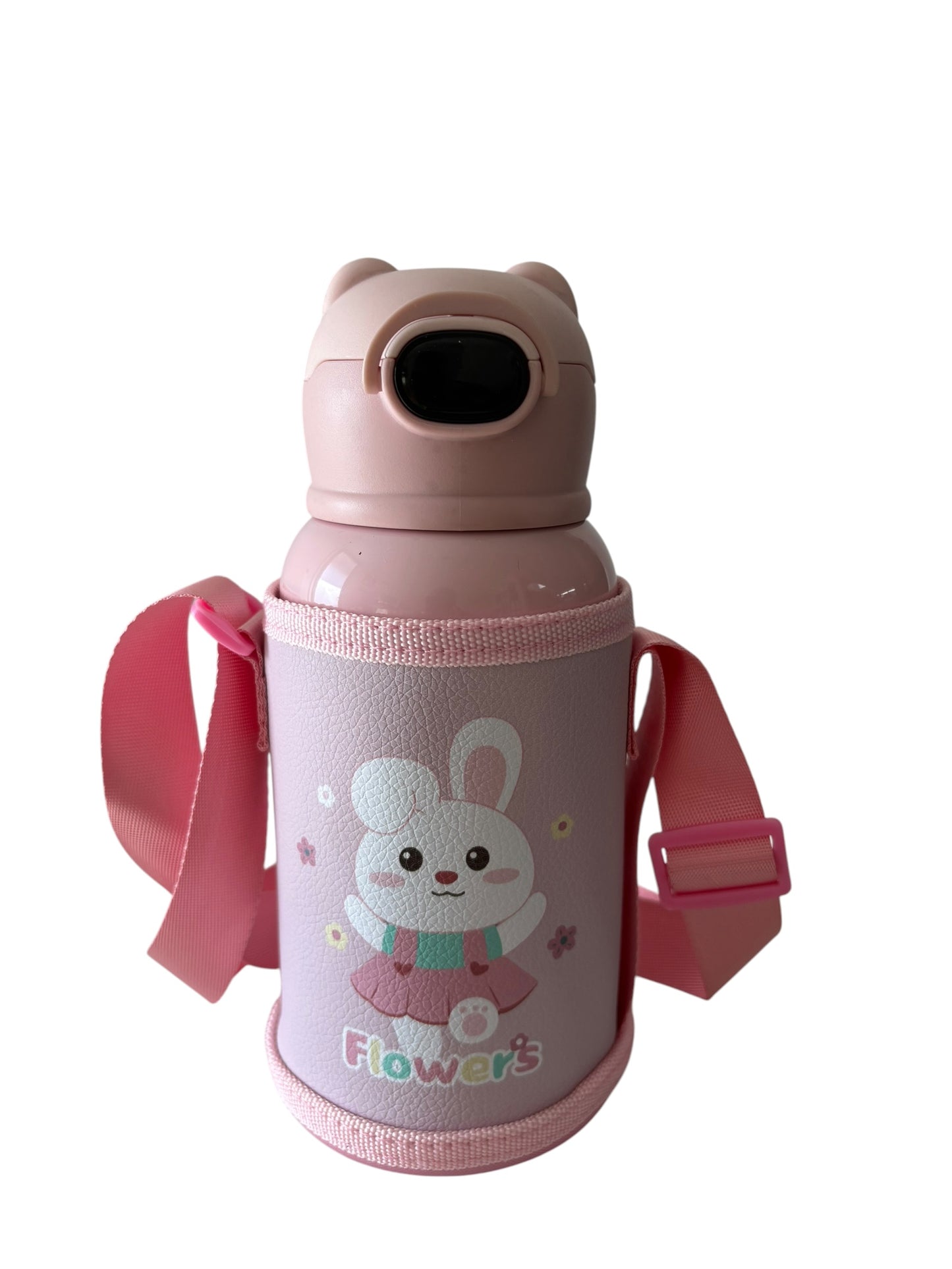 Botella de Agua con Tapa de Popote Térmicas de Acero Inoxidable 22 Onzas