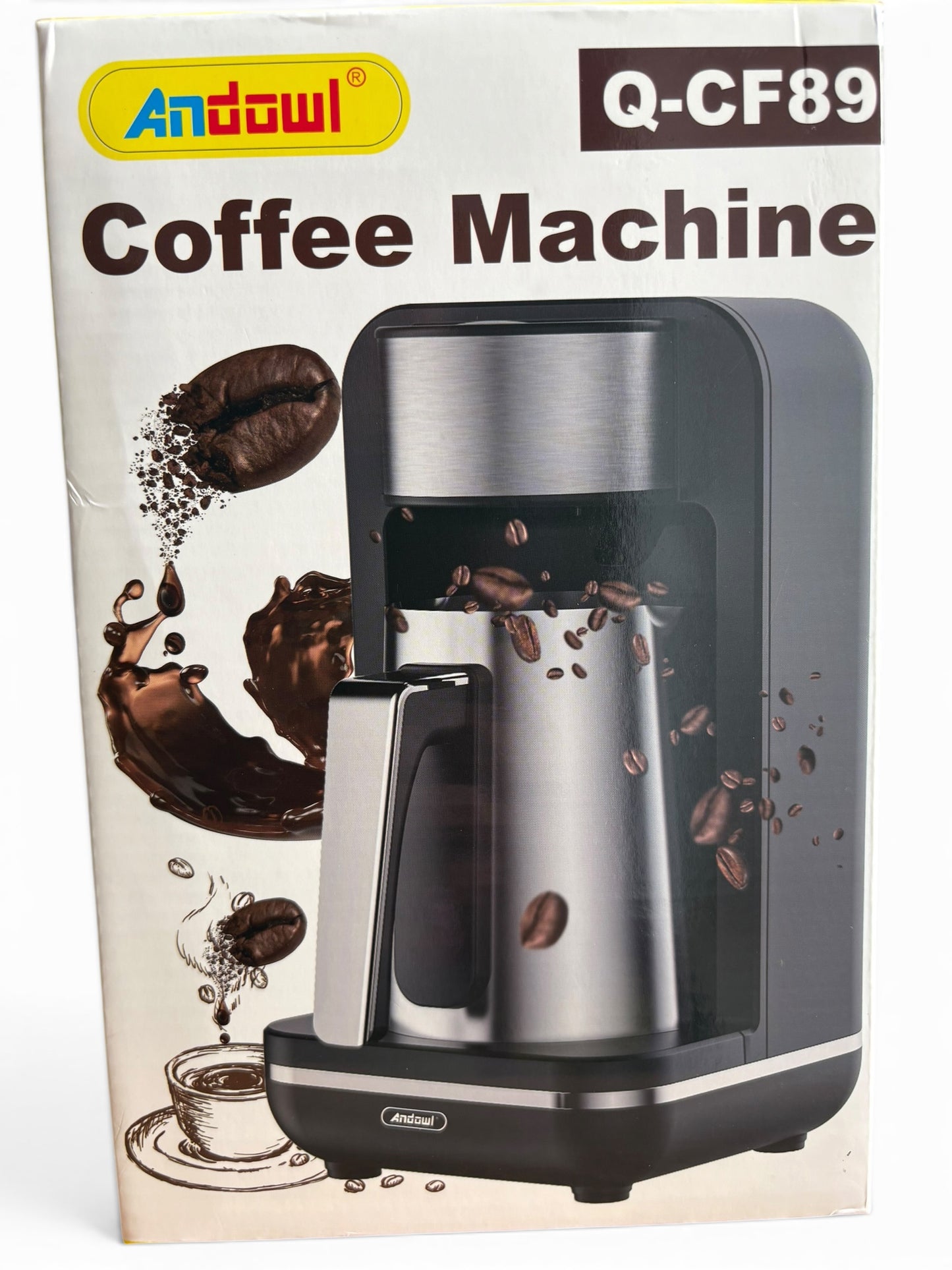 Cafetera Personal de Goteo con Taza de Acero Inoxidable 250ml 1000W