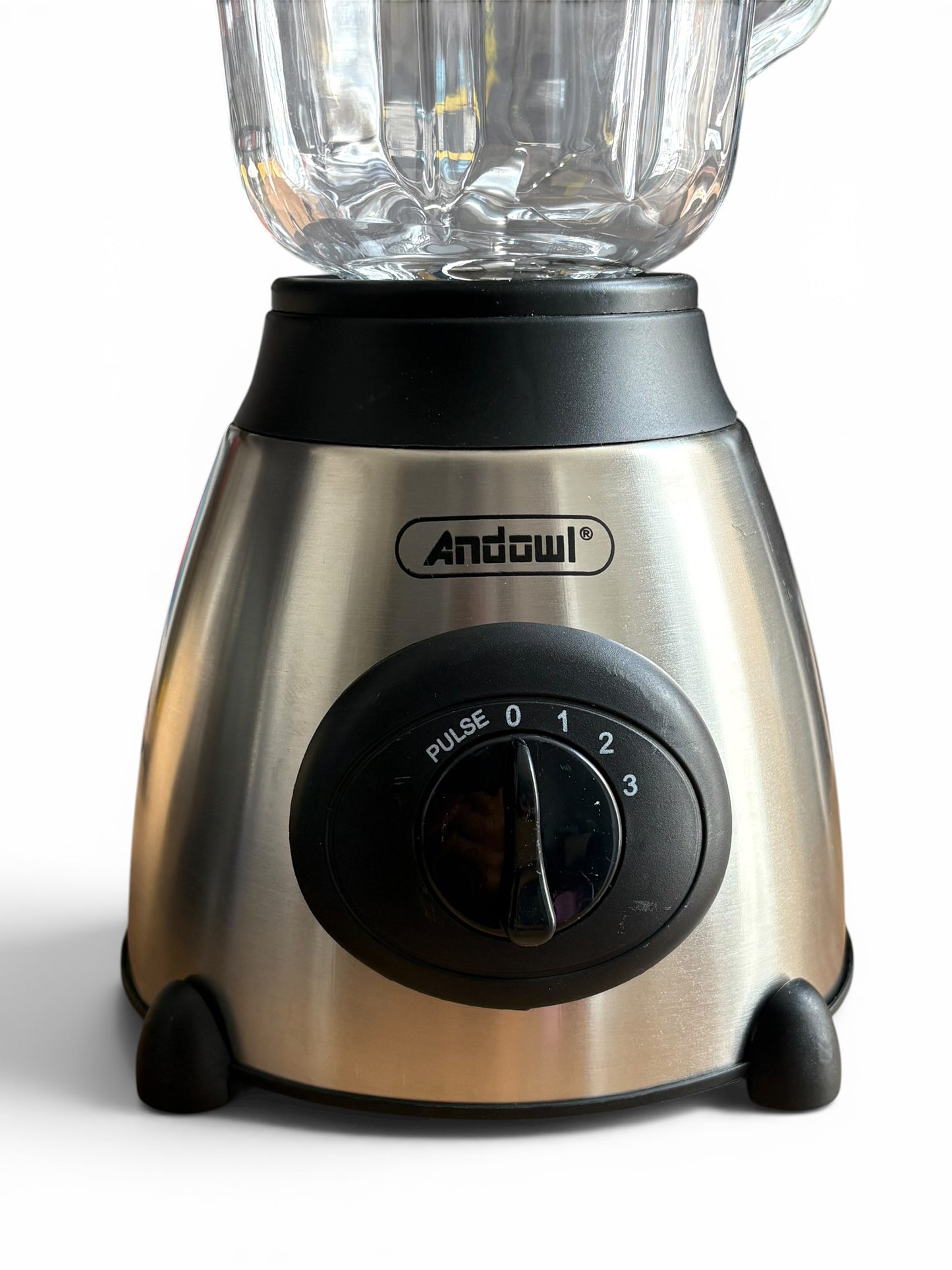 Licuadora 2 en 1 Jugos y Molienda — Vaso de Vidrio 48 Oz