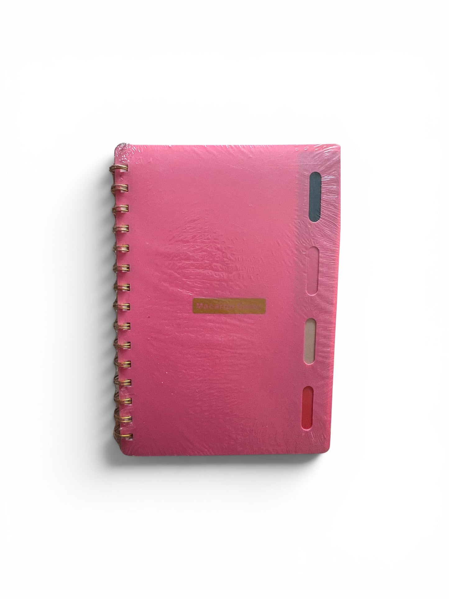 Cuaderno a rayas de 80 hojas con 4 separadores de colores tamaño A5