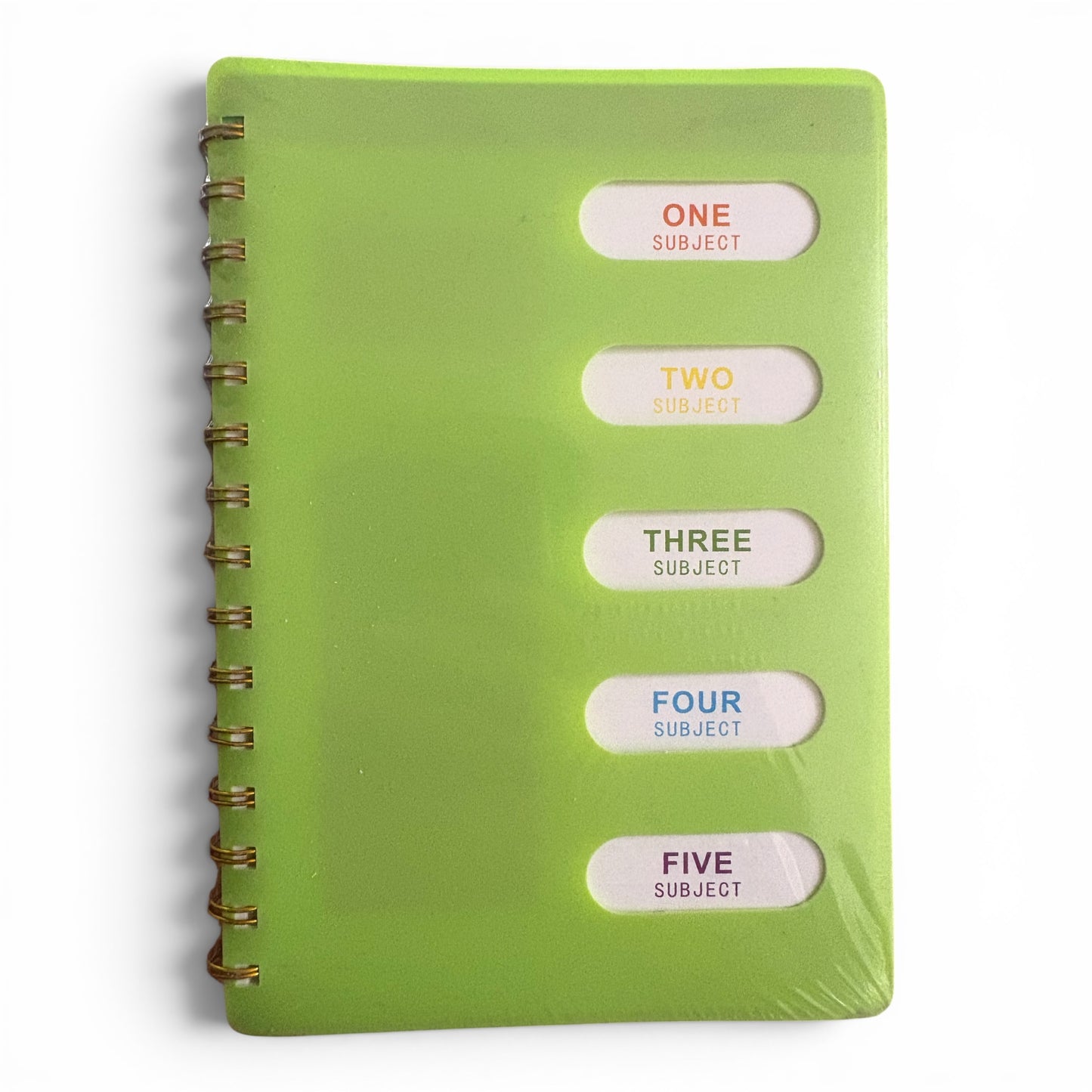 Cuaderno a raya organizador tamaño A5 coreano con 5 separaciones