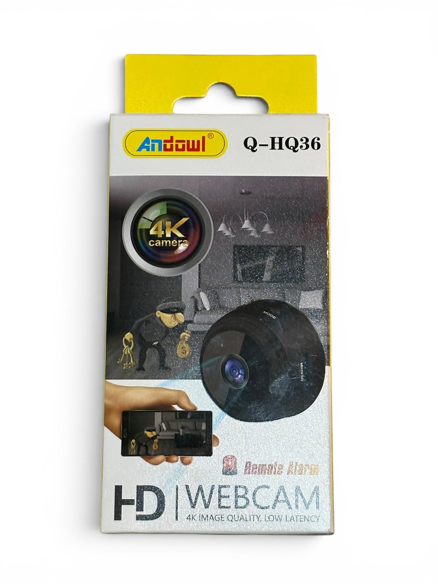 Web Cam Interiores 4K Soporta 128GB SD
