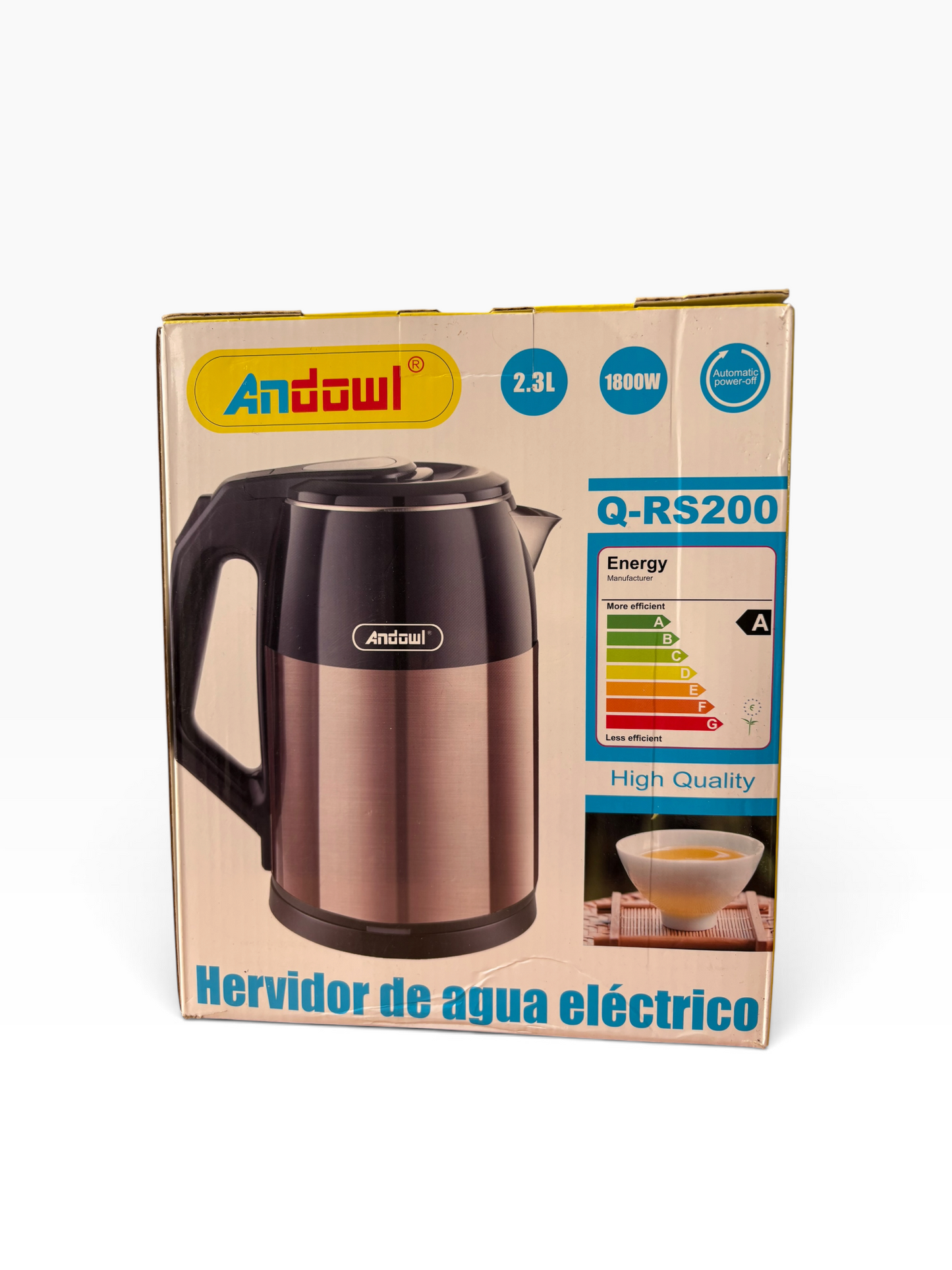 Tetera Hervidor de Agua Eléctrico 2.3L 1800W