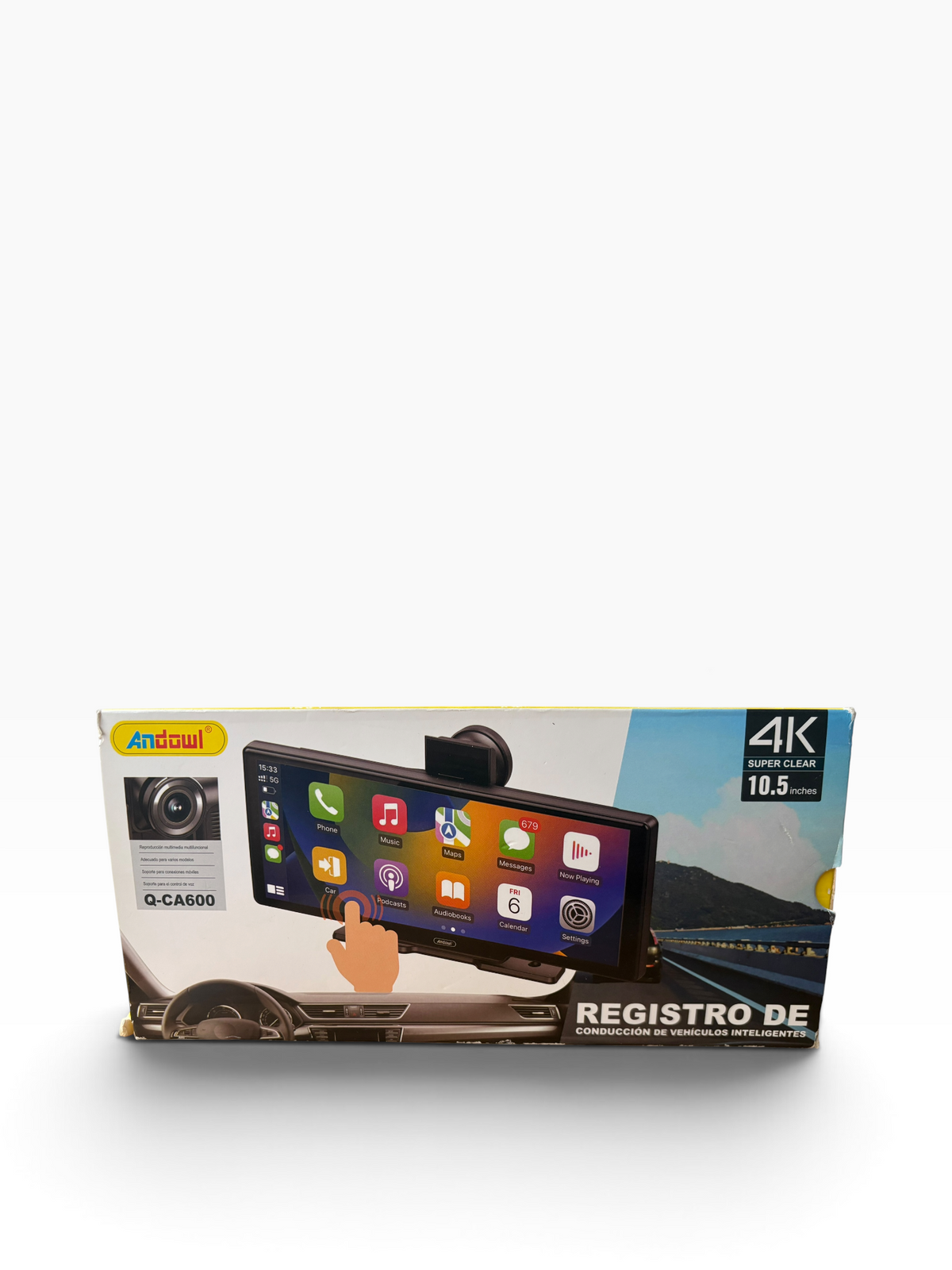 Camara para coche 4K pantalla táctil 10.5 pulgadas