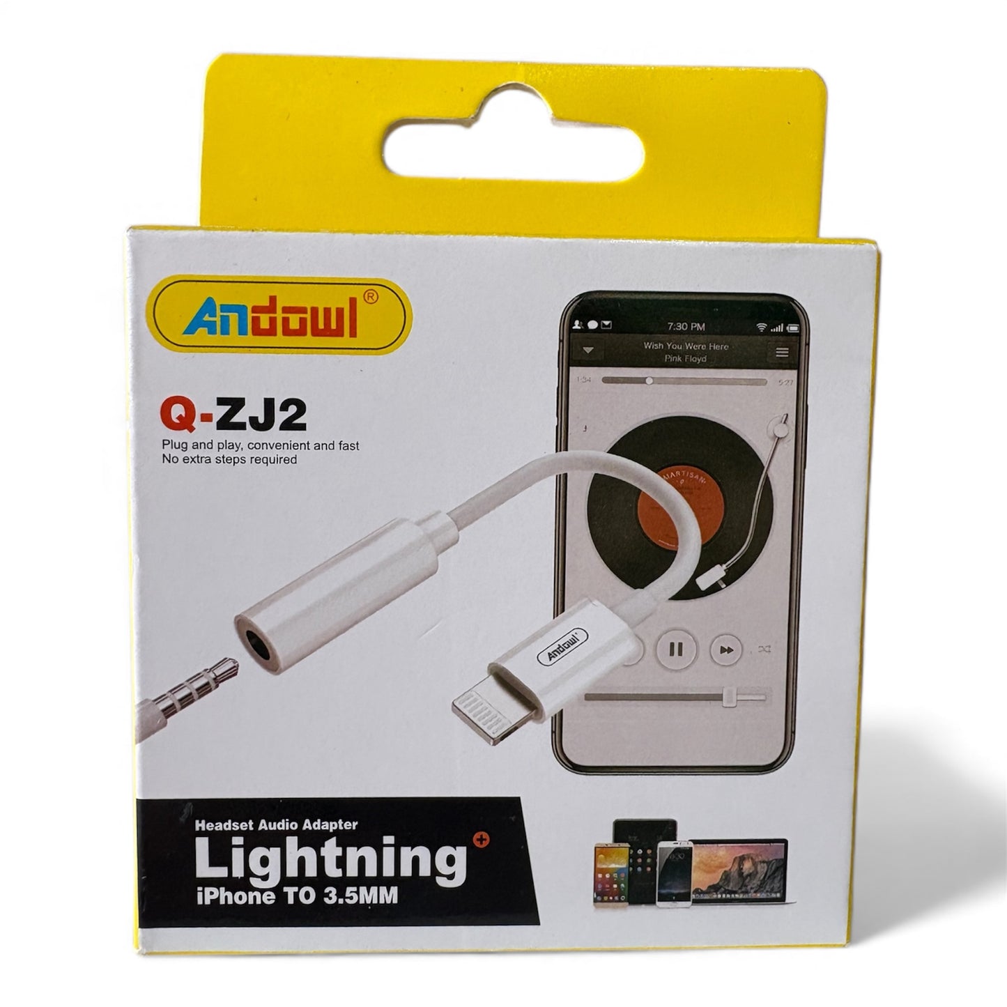 Adaptador de audio Lightning a 35mm para iPhone para conectividad de audio y video