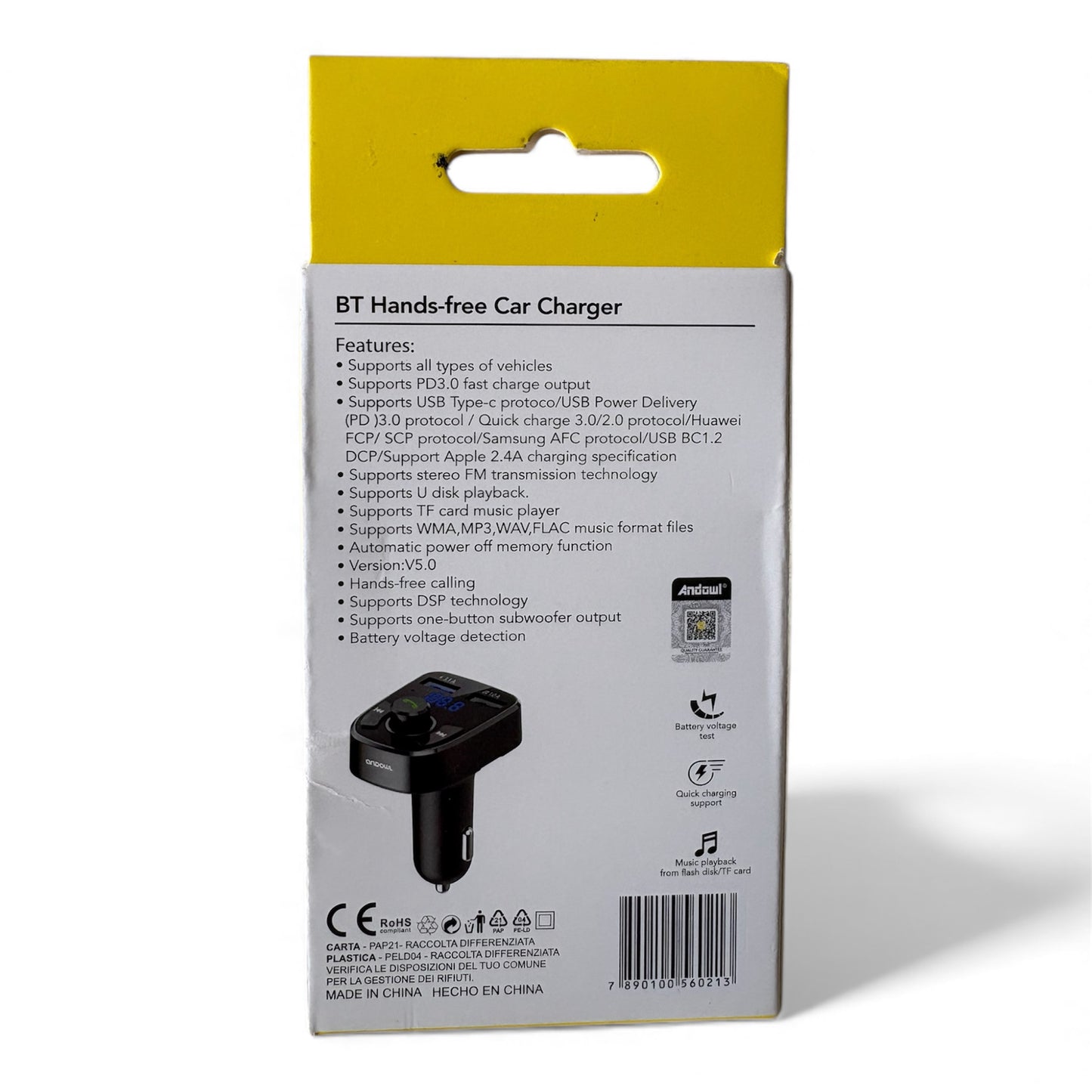 Adaptador de bluetooth en coche
