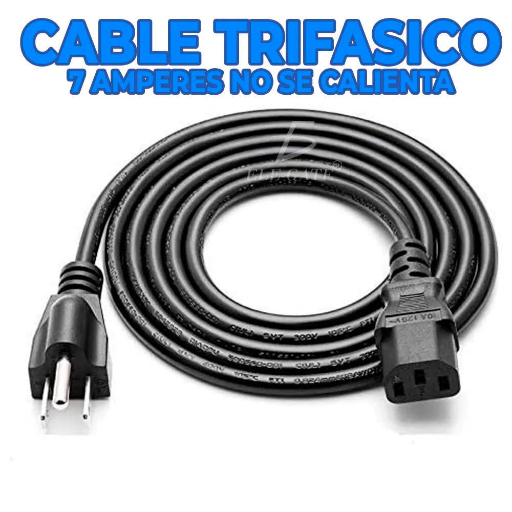 Cable De Poder Corriente Trifásico 7A1.50m 800W