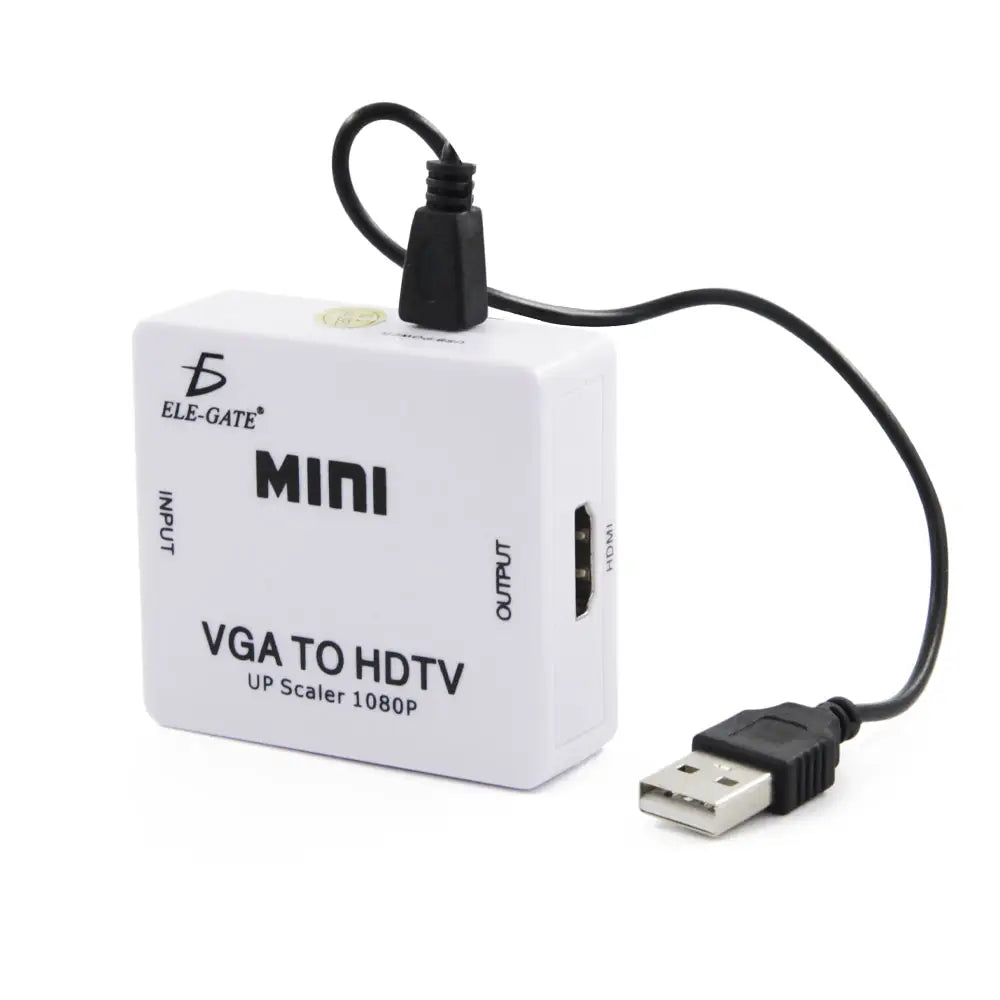 Mini convertidor adaptador de señal VGA a HDMI 1080P TV