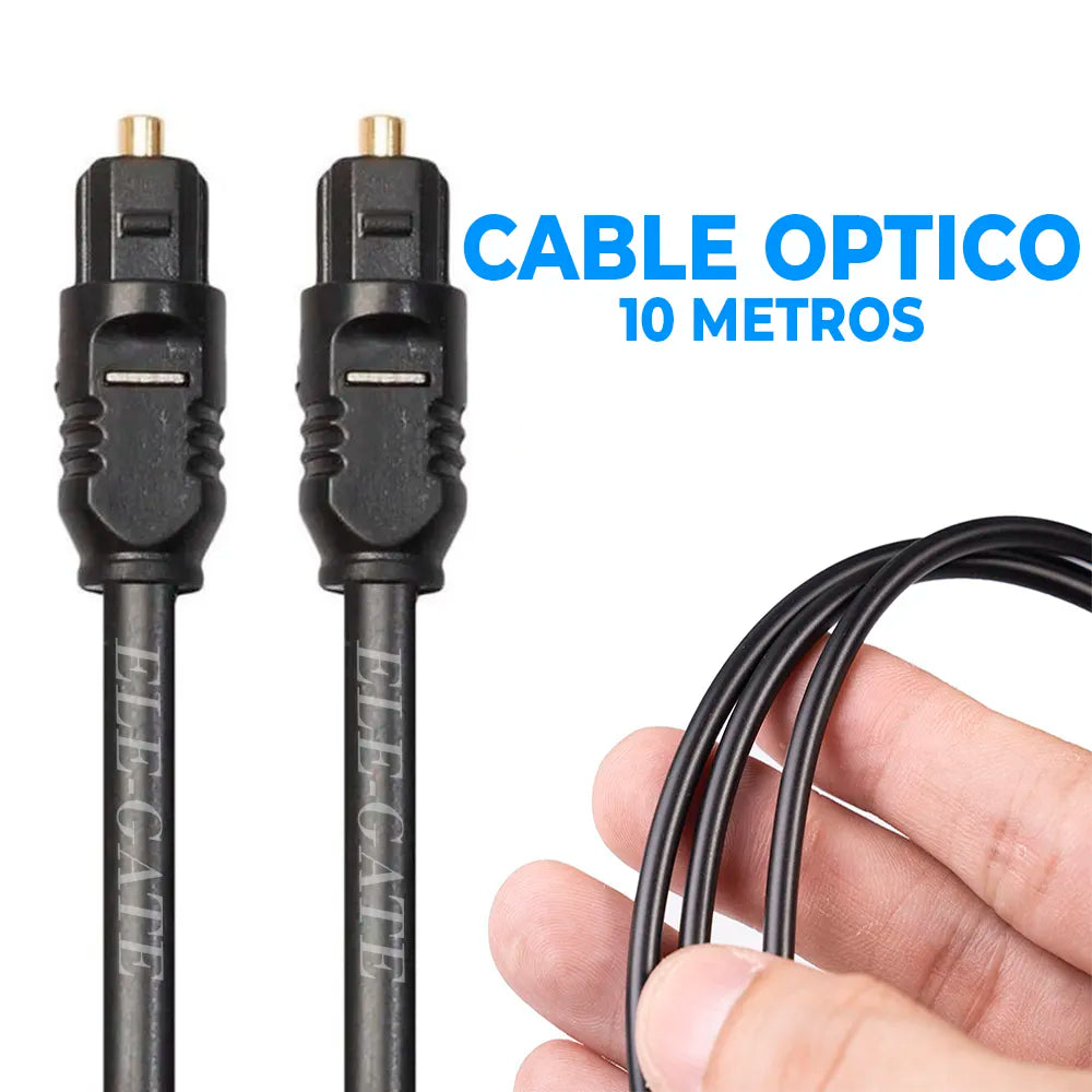 Cable de fibra óptica 10M Audio alta calidad toslink