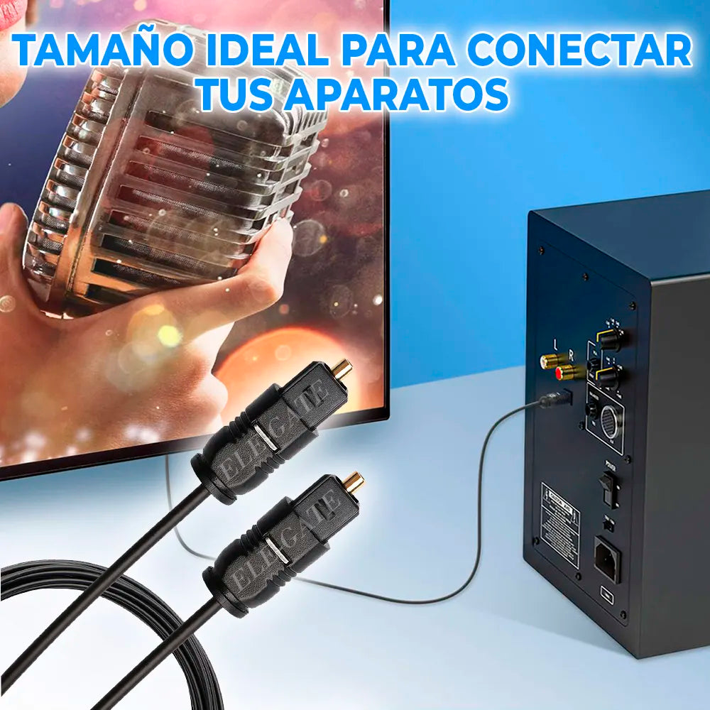 Cable de fibra óptica 10M Audio alta calidad toslink