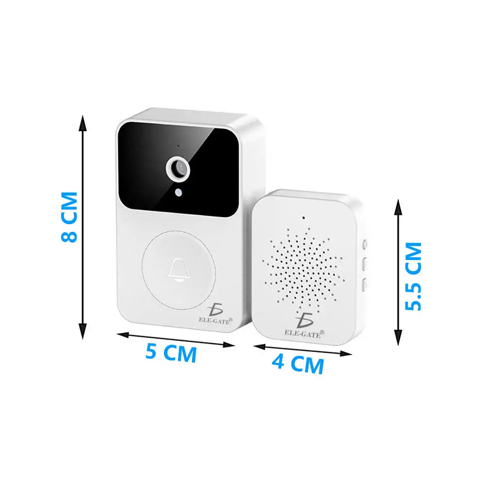 Timbre de puerta inalámbrico con mirilla LCD cámara wifi