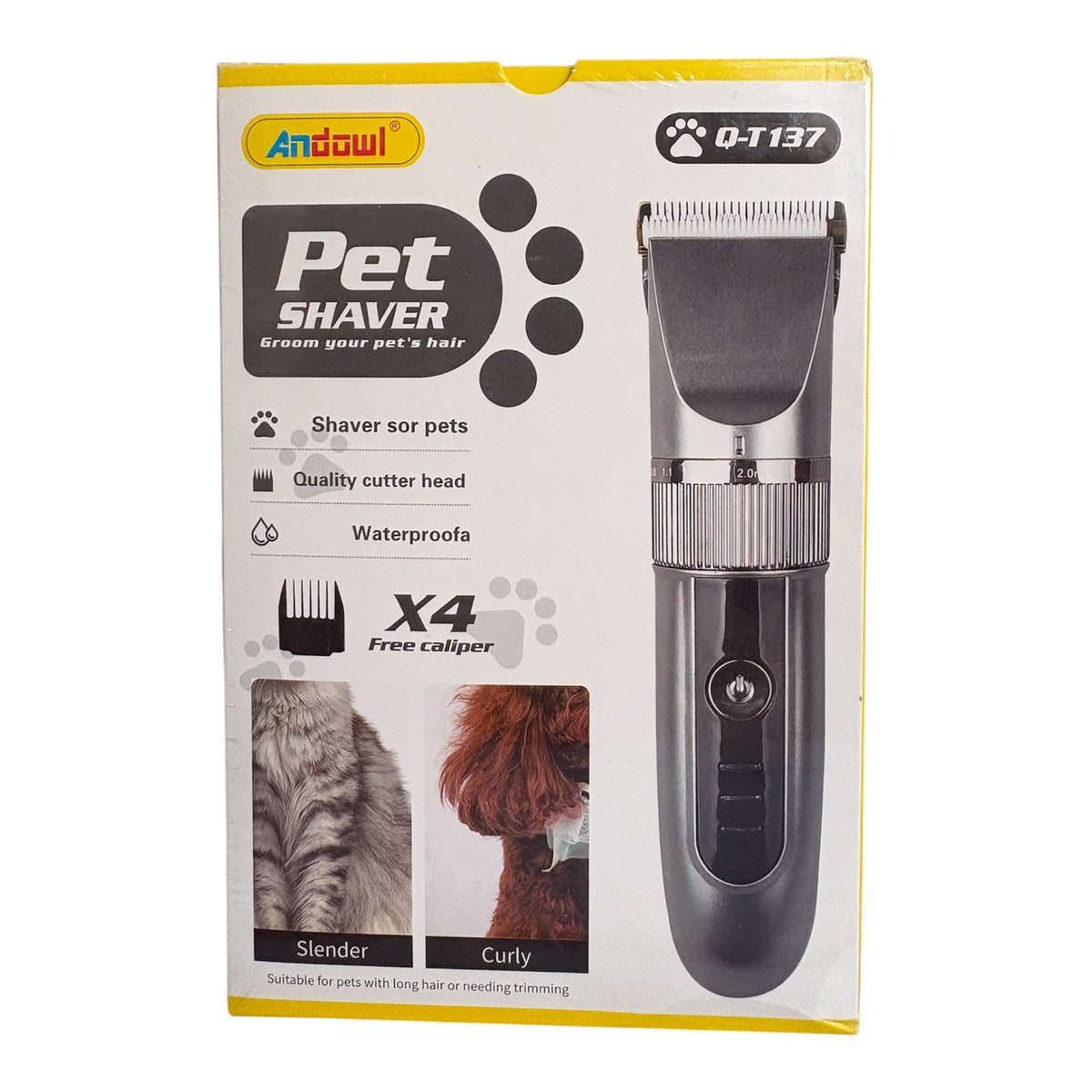 Cortadora de pelo para mascotas impermeable