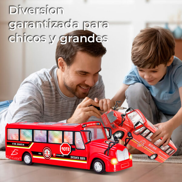 Camión de bomberos grande diversión educativa para niños