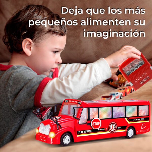 Camión de bomberos grande diversión educativa para niños