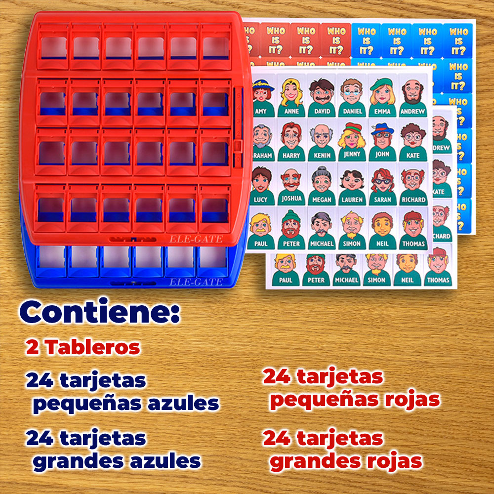 Juego de mesa adivina quien diversión para niños y adultos