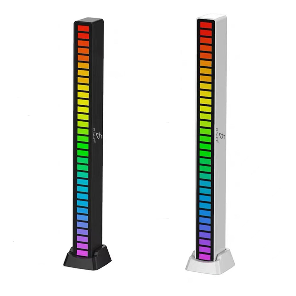 Barra luz LED RGB Reactiva al Sonido, Indicador de Nivel de Música Rítmica Activada por Voz para Fiestas.